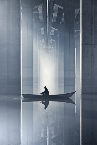 「日常生活中的混凝土」類別冠軍：李迺濤的《Time and Space Travellers》，中國哈爾濱

